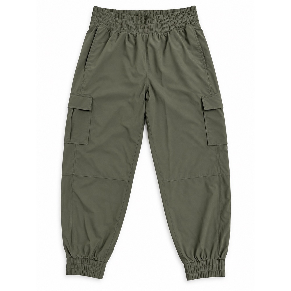 YPB MotionTEK Cargo Joggers Olive Green High Waisted Active Pants Women Large